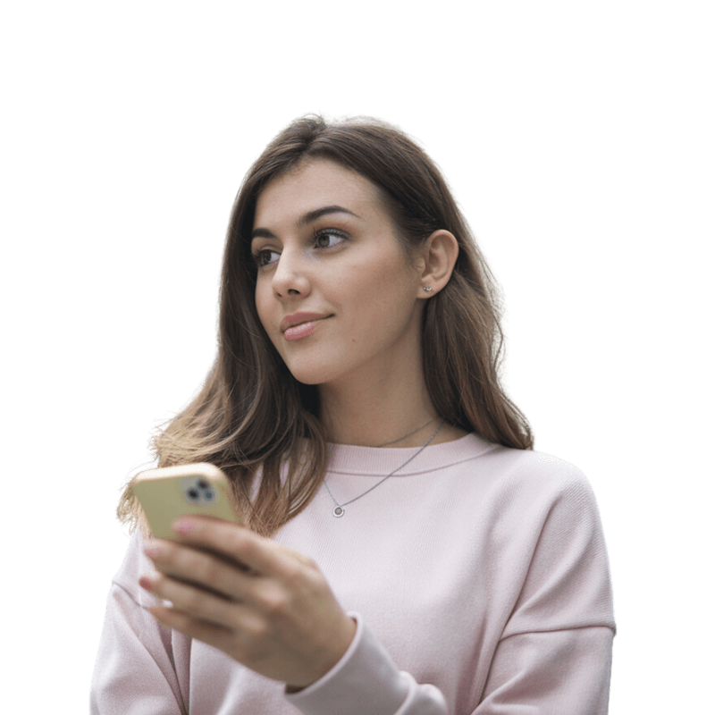 Person using smartphone